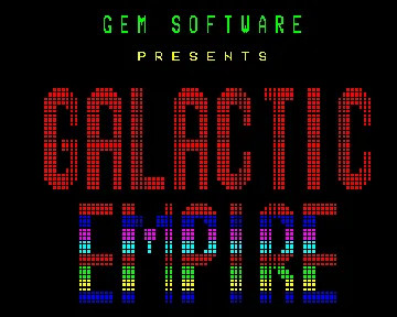 Galactic Empire (1983)(Gem)[h TSTH] screen shot game playing